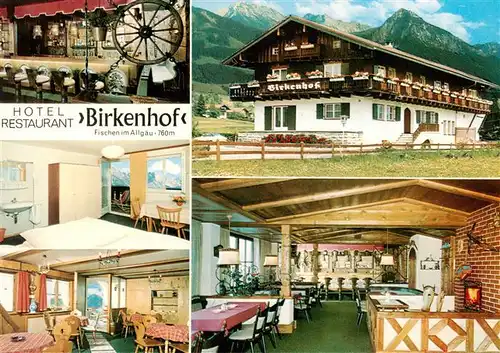 AK / Ansichtskarte 73888889 Fischen_Allgaeu Hotel Restaurant Birkenhof Gastraeume Fischen Allgaeu