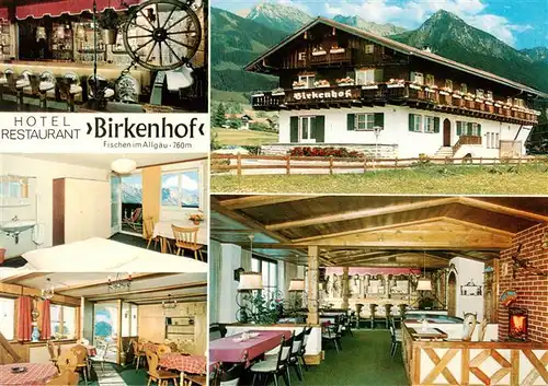 AK / Ansichtskarte  Fischen_Allgaeu Hotel Restaurant Birkenhof Gastraeume Fischen Allgaeu