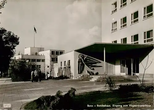 AK / Ansichtskarte  Bonn_Rhein Bundeshaus Eingang zum Abgeordnetenhaus Bonn_Rhein