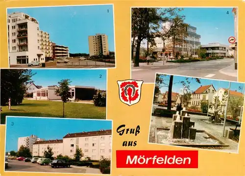 AK / Ansichtskarte  Moerfelden-Walldorf Cranachstrasse Kindergarten Grundhofstrasse Rathaus Rathausplatz Moerfelden-Walldorf