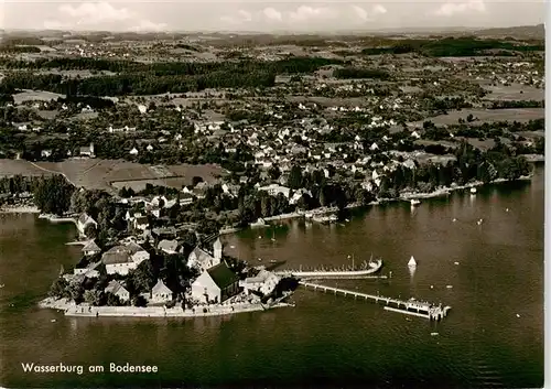 AK / Ansichtskarte  Wasserburg_Bodensee Fliegeraufnahme Wasserburg Bodensee