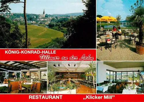 AK / Ansichtskarte 73889006 Villmar Panorama Koenig Konrad Halle Restaurant Klicker Mill Gastraeume Terrasse Villmar