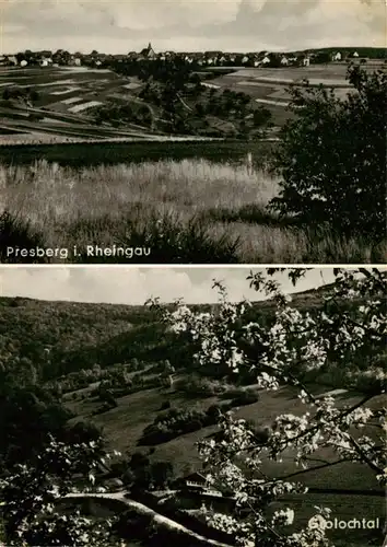 AK / Ansichtskarte 73889025 Presberg_Rheingau_Ruedesheim Panorama Cafe Pension Haus Grolochtal 