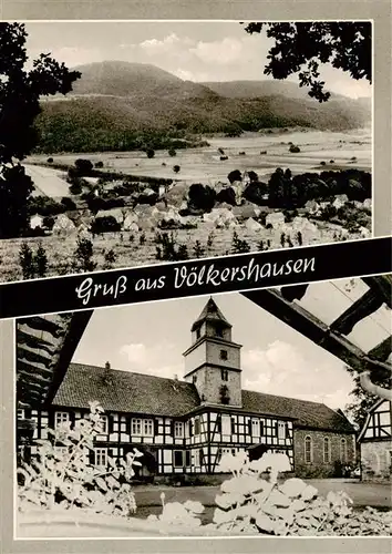 AK / Ansichtskarte 73889026 Voelkershausen_Eschwege Panorama Fachwerkhaus Voelkershausen Eschwege