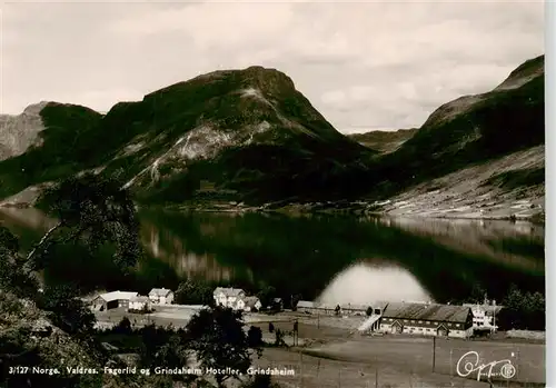 AK / Ansichtskarte  Valdres_Fylke_Oppland_Norge Fagerlid og Grindaholm Hoteller 