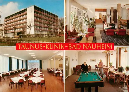 AK / Ansichtskarte 73889051 Bad_Nauheim Taunus Klinik Haus I Speisesaal Foyer Spielzimmer Bad_Nauheim