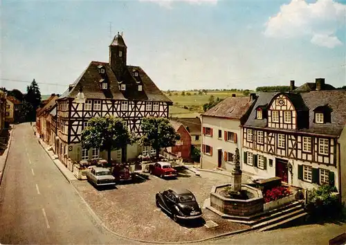 AK / Ansichtskarte  Holzappel Hotel Herrenhaus zum Baeren und Goethehaus Holzappel