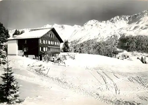 AK / Ansichtskarte  Lenzerheide_GR Ferienheim Maennedorf Tga da Lai mit Parpanhoernern und Urdenfuerkli Lenzerheide GR