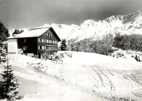 AK / Ansichtskarte  Lenzerheide_GR Ferienheim Maennedorf Tga da Lai mit Parpanhoernern und Urdenfuerkli Lenzerheide GR