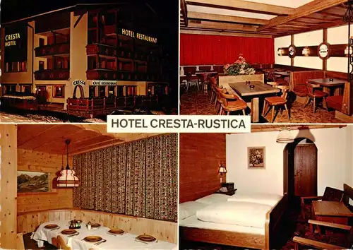 AK / Ansichtskarte  Laret_Davos_GR Hotel Cresta Rustica Gastraeume Gaestezimmer 