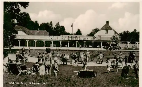 AK / Ansichtskarte  Bad_Harzburg Schwimmbad Bad_Harzburg