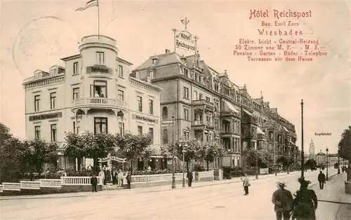 AK / Ansichtskarte  Wiesbaden Hotel Reichspost Wiesbaden