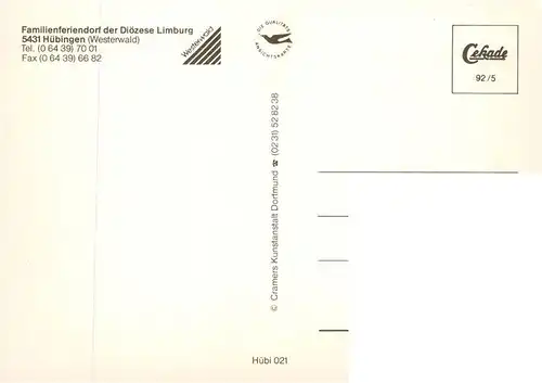AK / Ansichtskarte  Huebingen Panorama Familienferiendorf der Dioezese Limburg Huebingen