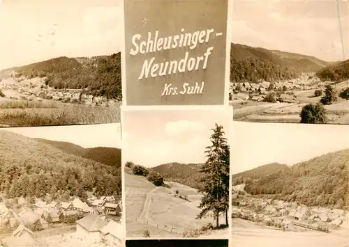 AK / Ansichtskarte 73889222 Neundorf_Schleusingen Panorama Landschaft 