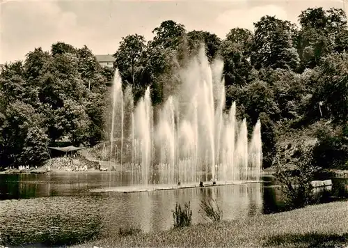 AK / Ansichtskarte  Saarbruecken Deutsch Franzoesische Gartenschau 1960 Fontaene Saarbruecken