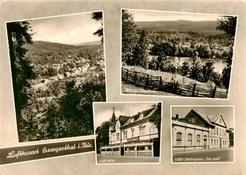 AK / Ansichtskarte  Georgenthal_Gotha Panorama Gondelteich Cafe Adler FDGB Erholungsheim Thueringer Wald Georgenthal Gotha