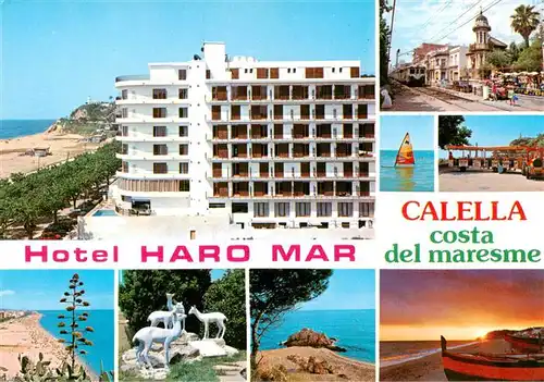 AK / Ansichtskarte  CALELLA_de_la_Costa_ES Hotel Haro Mar Paseo de la Rocas Vista parciale 