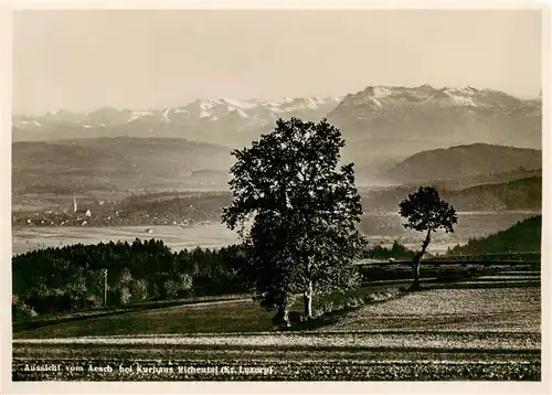 AK / Ansichtskarte  Aesch_LU Blick vom Kurhaus Richental Aesch_LU