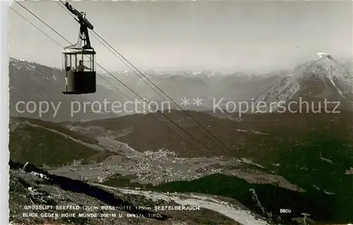 AK / Ansichtskarte  Seilbahn_Cable-Car_Telepherique Tirol Seefeld 