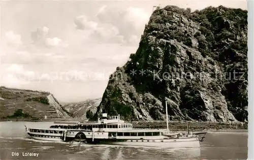 AK / Ansichtskarte  Schiffe_Binnenschifffahrt Die Loreley 