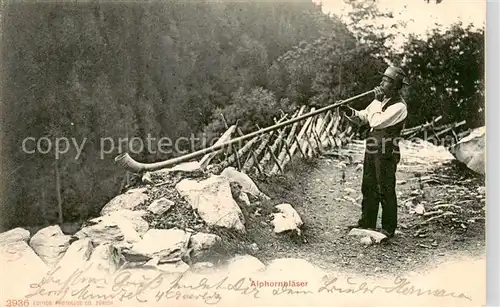 AK / Ansichtskarte  Alphorn_Cor_des_Alpes-- Alphornblaeser 