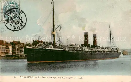 AK / Ansichtskarte  Schiffe_Oceanliner Le Transatlantique La Gascogne, le Havre 