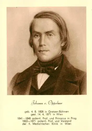 AK / Ansichtskarte 73889339 Gratzen_Ceske_Budejovice_CZ Johann von Oppolzer 