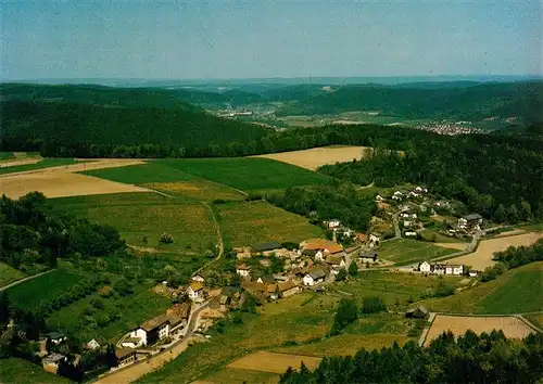 AK / Ansichtskarte  Annelsbach_Hoechst _Odenwald Hotel Pension Rehblick Fliegeraufnahme 