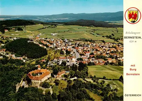 AK / Ansichtskarte  Bernstein_Burgenland_AT Fliegeraufnahme mit Burg Bernstein 