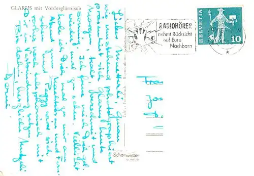 AK / Ansichtskarte  Glarus_GL mit Vorderglaernisch Glarus_GL