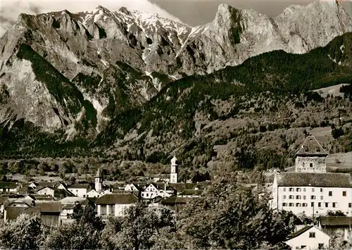 AK / Ansichtskarte  Maienfeld_GR mit Falknis und Gleckhoerner 