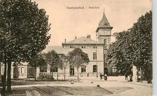 AK / Ansichtskarte  Saargemuend_Sarreguemines_57_Moselle Bahnhof Feldpost 