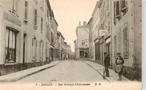 AK / Ansichtskarte  Dieuze_Duss_57_Moselle Rue Georges Clemenceau 