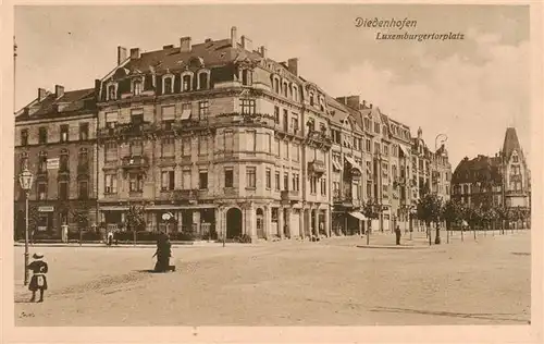 AK / Ansichtskarte  Diedenhofen_Thionville_57_Moselle Luxemburgertorplatz Feldpost 