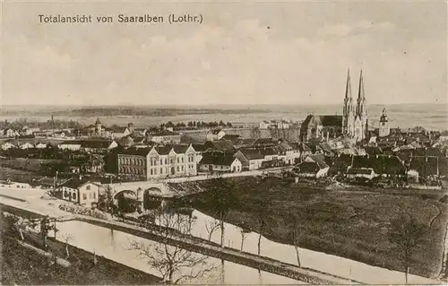AK / Ansichtskarte  Saaralben_57_Moselle Panorama Kirche Feldpost 