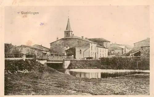 AK / Ansichtskarte  Gueblingen_Guebling_57_Moselle Ortspartie Feldpost 