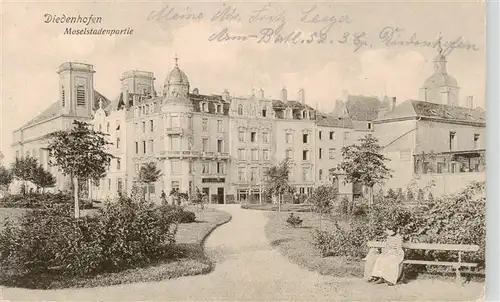 AK / Ansichtskarte  Diedenhofen_Thionville_57_Moselle Moselstadenpartie Feldpost 