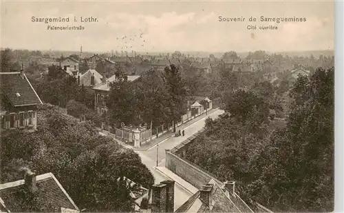 AK / Ansichtskarte  Saargemuend_Sarreguemines_57_Moselle Faienceriestrasse Feldpost 