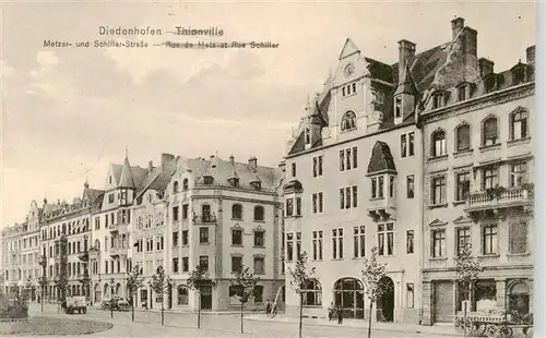 AK / Ansichtskarte  Diedenhofen_Thionville_57_Moselle Metzer und Schiller Strasse Feldpost 