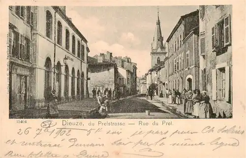 AK / Ansichtskarte  Dieuze_Duss_57_Moselle Rue du Prel 