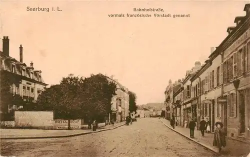 AK / Ansichtskarte  Saarburg_Lothringen_Sarrebourg_57_Moselle Bahnhofstrasse  