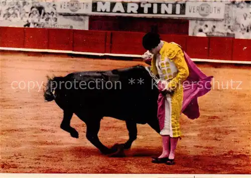 AK / Ansichtskarte  Stierkampf_Corrida_de_Toros_Bullfight Bull Fight Spanien National fest 
