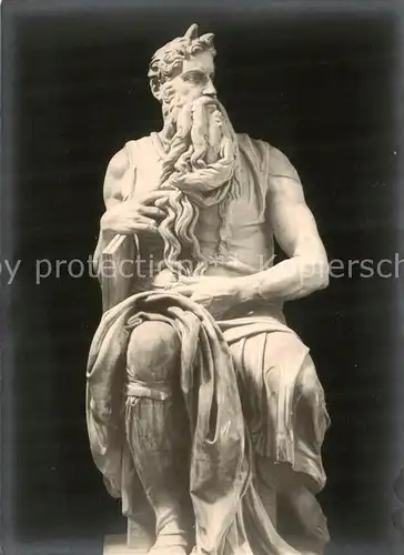 AK / Ansichtskarte  Michelangelo Plastiken Moses Rom 