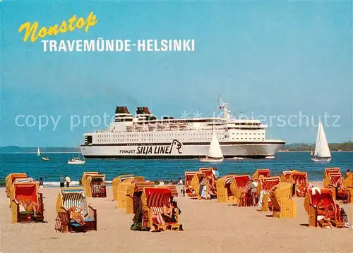 AK / Ansichtskarte  Faehre FINNJET Silja Line Travemuende Helsinki 