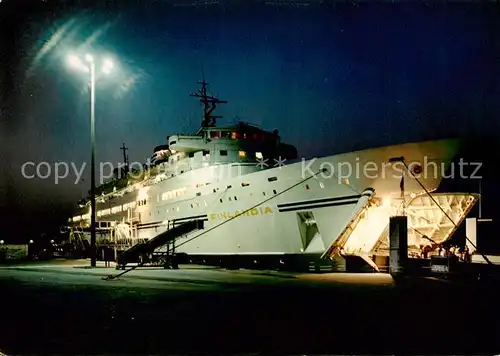 AK / Ansichtskarte  Dampfer_Oceanliner M.S. FINLANDIA Travemuende 