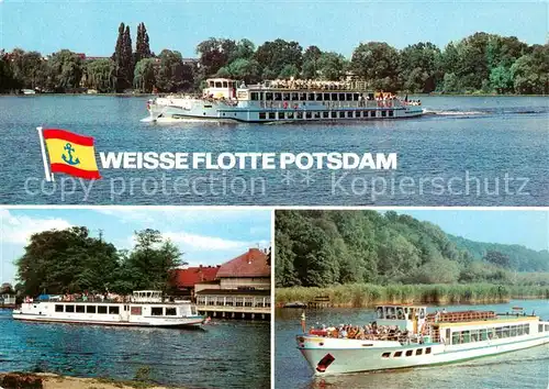 AK / Ansichtskarte 73889728 Dampfer_Binnenschifffahrt Weisse Flotte Potsdam 