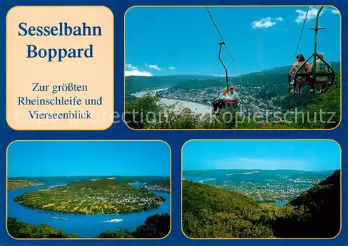 AK / Ansichtskarte  Sessellift_Chairlift_Telesiege Boppard  