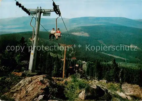 AK / Ansichtskarte 73889771 Sessellift_Chairlift_Telesiege Arber Bayerischer Wald 