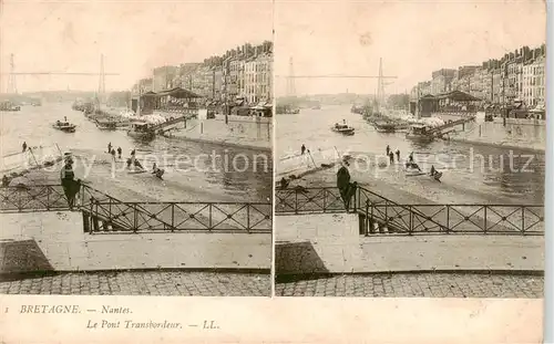 AK / Ansichtskarte  Bruecken_Bridges_Ponts Bretagne Nantes le pont transbordeur 