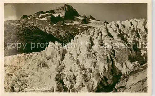 AK / Ansichtskarte 73889813 Gletscher Rhonegletscher absturz 